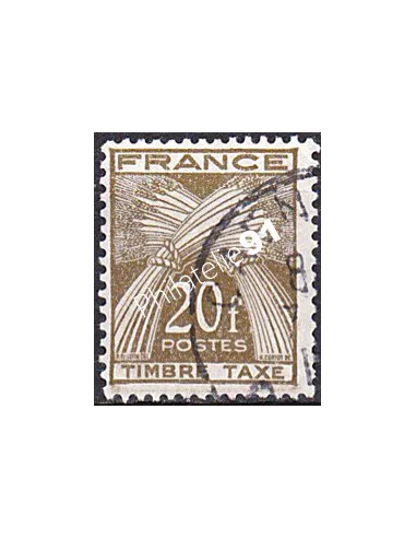 Timbre Taxe n° 87 oblitéré, collection timbres France