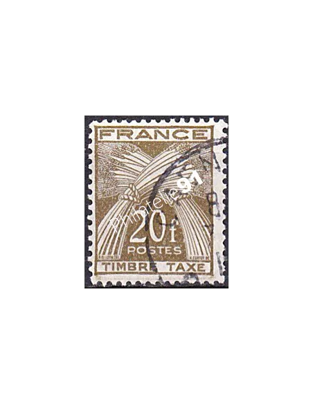 Timbre Taxe n° 87 oblitéré, collection timbres France