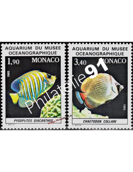 MONACO - n° 1541 à 1542 ** - Poissons du Musée océanographique