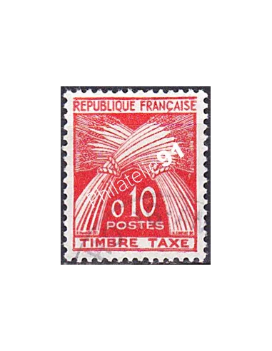 Timbre Taxe n° 91 oblitéré, collection timbres France
