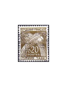 Timbre Taxe n° 92 oblitéré, collection timbres France