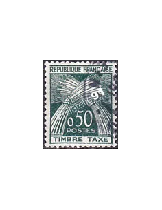 Timbre Taxe n° 93 oblitéré, collection timbres France