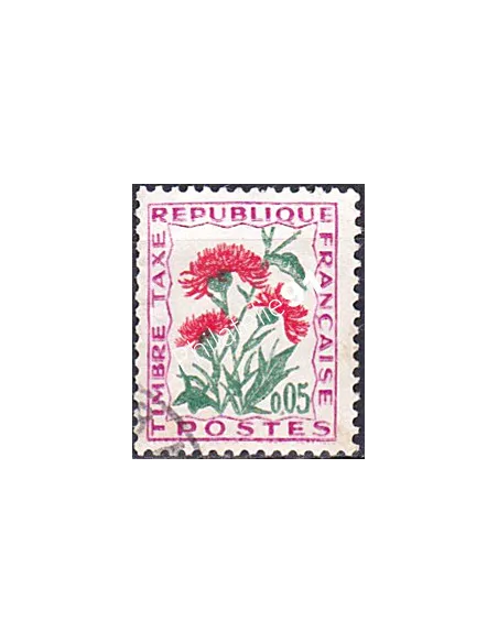 Timbre Taxe n° 95 oblitéré, collection timbres France
