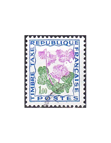 Timbre Taxe n° 102 oblitéré, collection timbres France