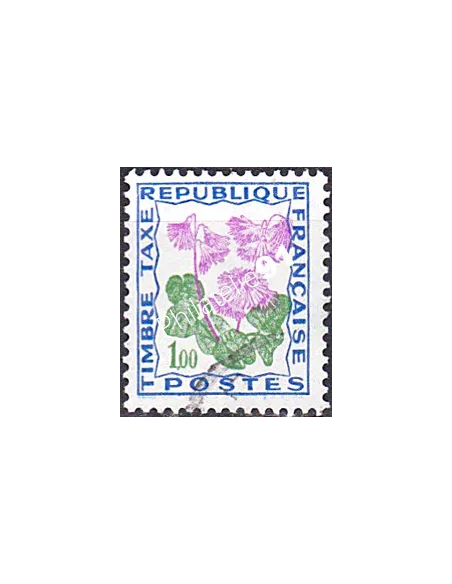 Timbre Taxe n° 102 oblitéré, collection timbres France