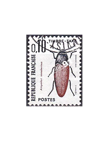 Timbre Taxe n° 103 oblitéré, collection timbres France