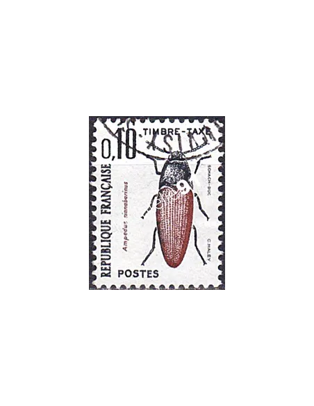Timbre Taxe n° 103 oblitéré, collection timbres France