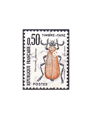 Timbre Taxe n° 105 oblitéré, collection timbres France