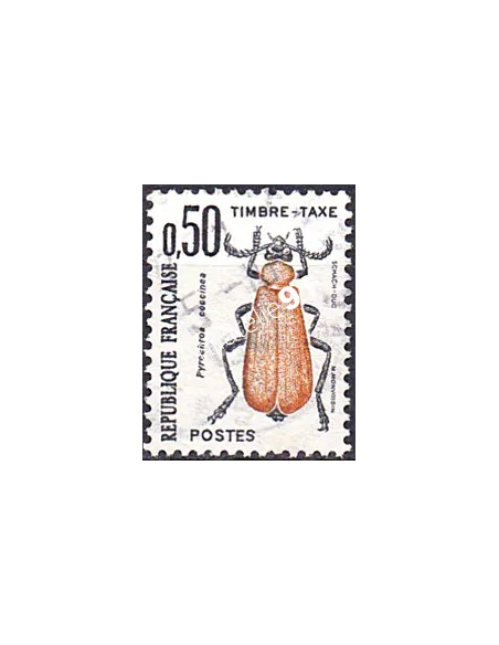 Timbre Taxe n° 105 oblitéré, collection timbres France