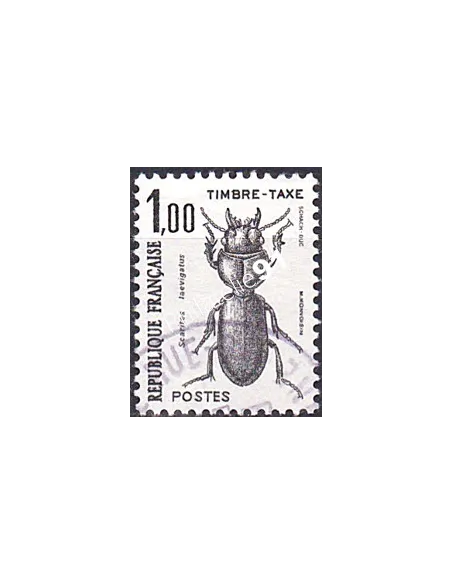 Timbre Taxe n° 106 oblitéré, collection timbres France