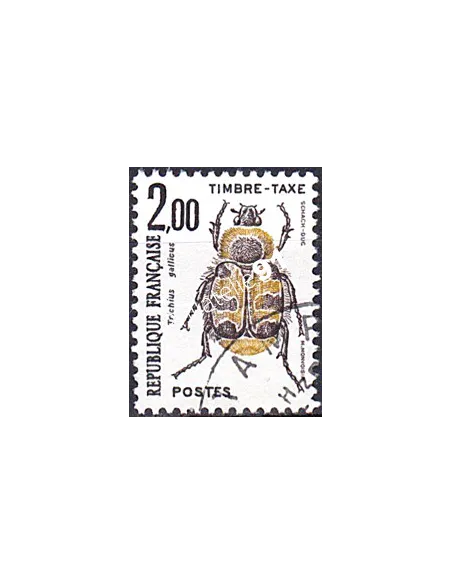 Timbre Taxe n° 107 oblitéré, collection timbres France