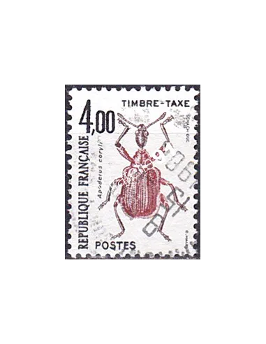 Timbre Taxe n° 108 oblitéré, collection timbres France