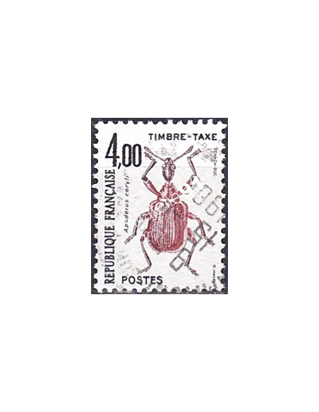 Timbre Taxe n° 108 oblitéré, collection timbres France