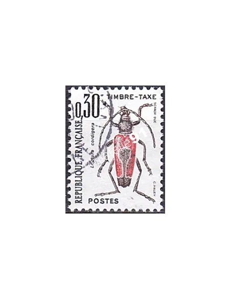 Timbre Taxe n° 109 oblitéré, collection timbres France
