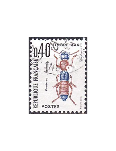 Timbre Taxe n° 110 oblitéré, collection timbres France