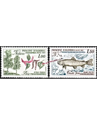 Timbres  d'Andorre Français n° 311 à 312