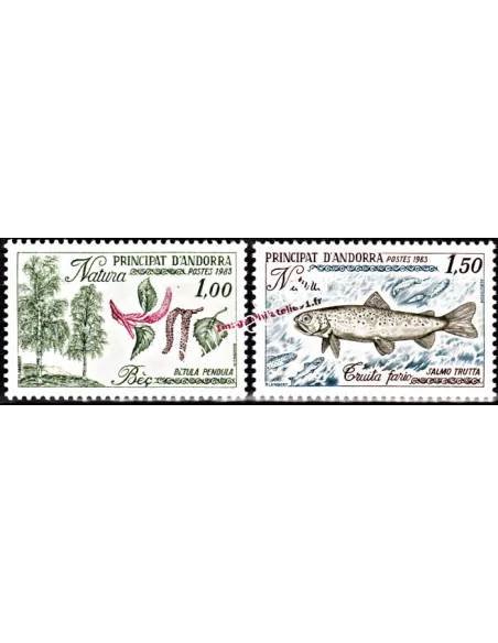 Timbres  d'Andorre Français n° 311 à 312