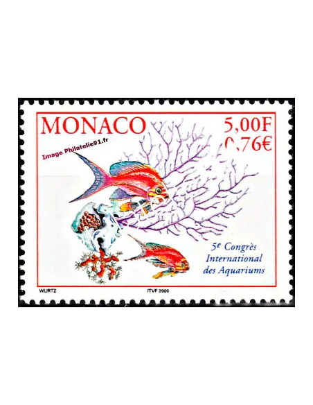 Timbre neuf de Monaco n° 2271 - Thématique : Poissons