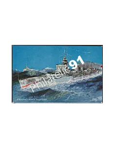 Carte postale - Croiseur H.M-DAUNTLESS- - Flotte anglaise 39/45