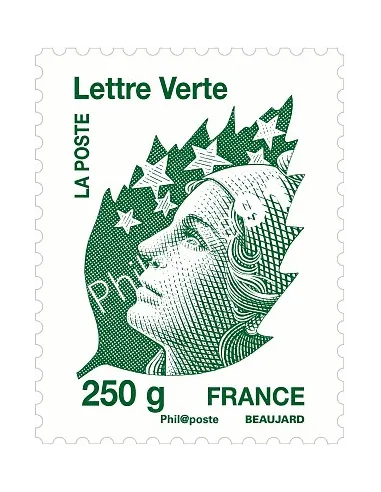 Timbres de France du n° 4596 - Marianne "Lettre verte" 250 g