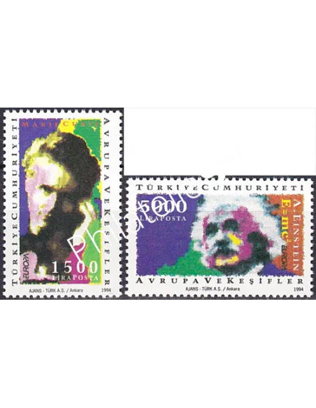 Turquie, n° 2765 à 2766, EUROPA 1994, collection timbre Europe