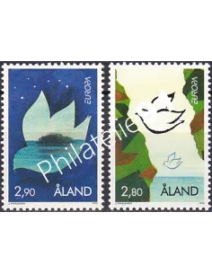 Aland, n° 100 à 101, EUROPA 1995, collection timbre Europe