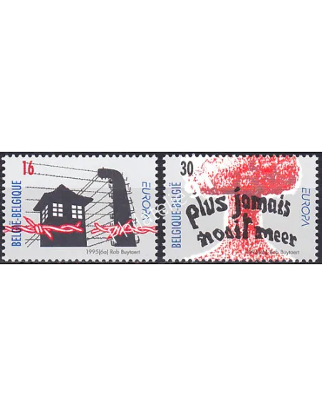 Belgique, n° 2597 à 2598, EUROPA 1995, collection timbre Europe
