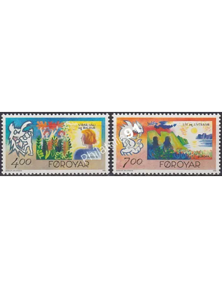 Iles Féroé, n° 272 à 273, EUROPA 1995, collection timbre Europe