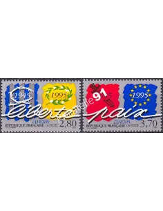 France, n° 2941 à 2942, Europa 1995, collection timbres France