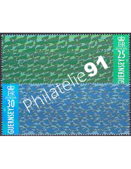 Guernesey, n° 685 à 686, EUROPA 1995, collection timbre Europe