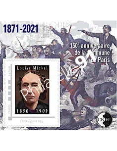 C.N.E.P. n°   86 ** -  150 ans de la Commune de Paris - Louise Michel