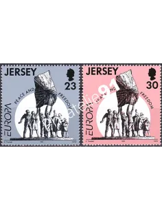 Jersey, n° 687 à 688, EUROPA 1995, collection timbre Europe