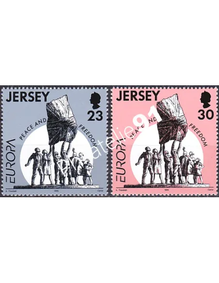 Jersey, n° 687 à 688, EUROPA 1995, collection timbre Europe