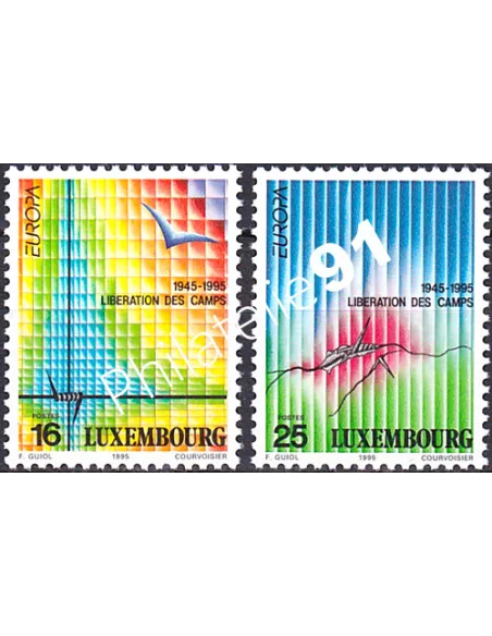 Luxembourg, n° 1318 à 1319, EUROPA 1995, collection timbre Europe