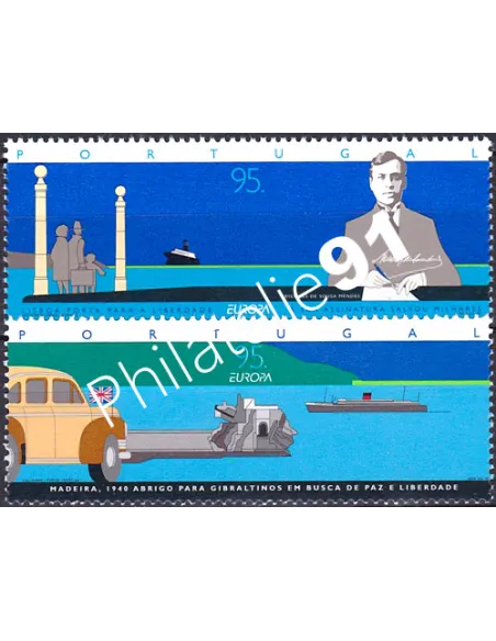 timbres du Portugal n° 2052 à 2053, EUROPA 1995, collection Europe