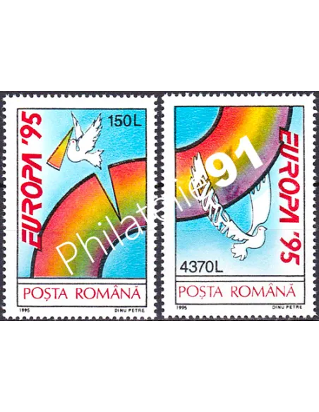 Roumanie, n° 4244 à 4245, EUROPA 1995, collection timbre Europe