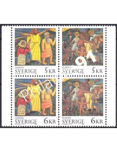 Suède, n° 1853 à 1856, EUROPA 1995, collection timbre Europe