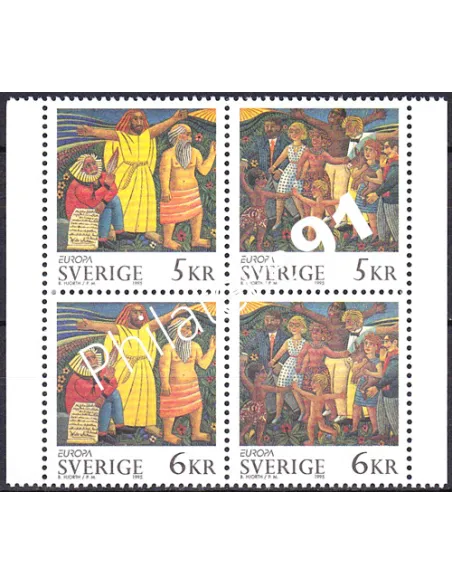 Suède, n° 1853 à 1856, EUROPA 1995, collection timbre Europe