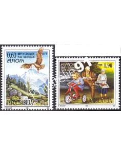 Yougoslavie, n° 2572 à 2573, EUROPA 1995, collection timbre Europe