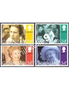 Timbres de Gibraltar n° 764 à 767, EUROPA 1996, collection Europe