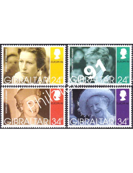 Timbres de Gibraltar n° 764 à 767, EUROPA 1996, collection Europe