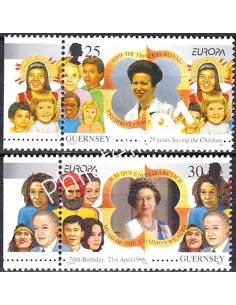 Guernesey, n° 701 à 702, EUROPA 1996, collection timbre Europe
