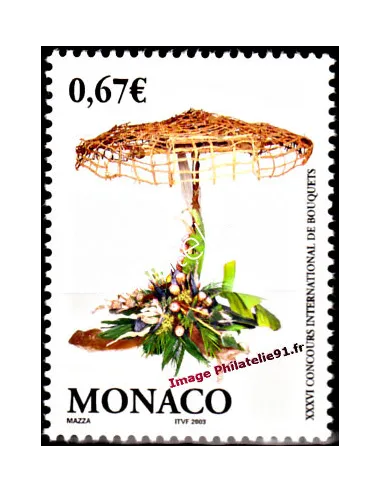 Timbre de Monaco n° 2378 - Thématique : Fleurs