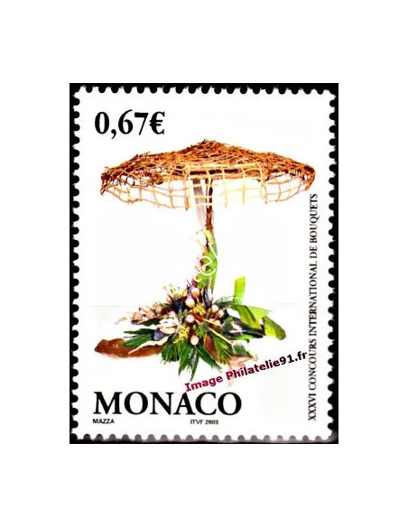 Timbre de Monaco n° 2378 - Thématique : Fleurs