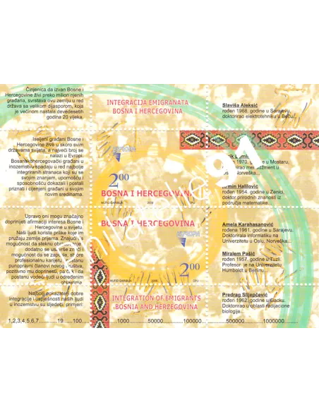 Bosnie Herzégovine, Bloc n° 29, collection timbres Europa