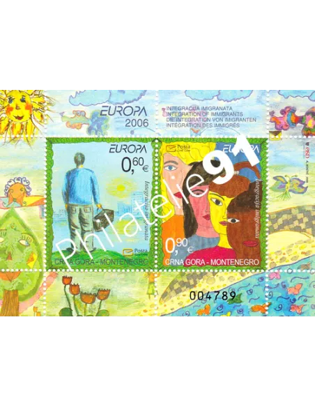 Monténégro, Bloc n° 5, collection timbres Europa