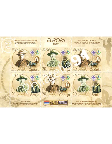 Serbie, Bloc n° 2, collection timbres Europe