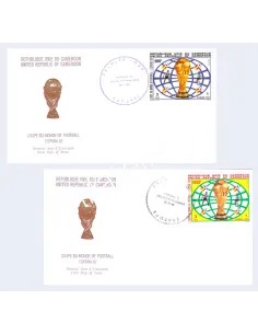 Cameroun, n° 704 à 705 sur enveloppes 1er jour, timbres Thématiques