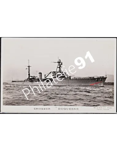 Carte postale - Croiseur "DUQUESNE" - Flotte française 39/45