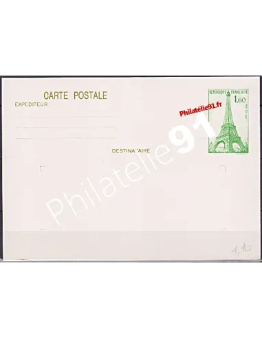 Entier Postal neuf ** - 429-CP1.Tour Eiffel